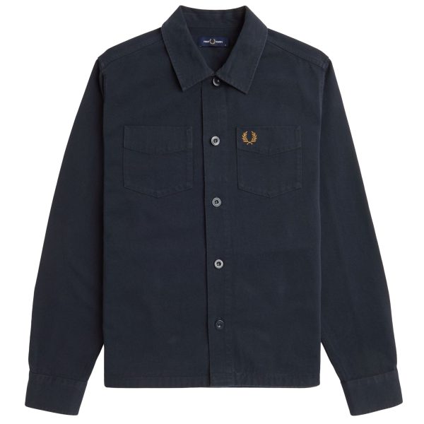 Fred Perry Twill Overshirt Discount