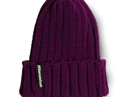 Manastash 90 s Logo Beanie II - Purple Online