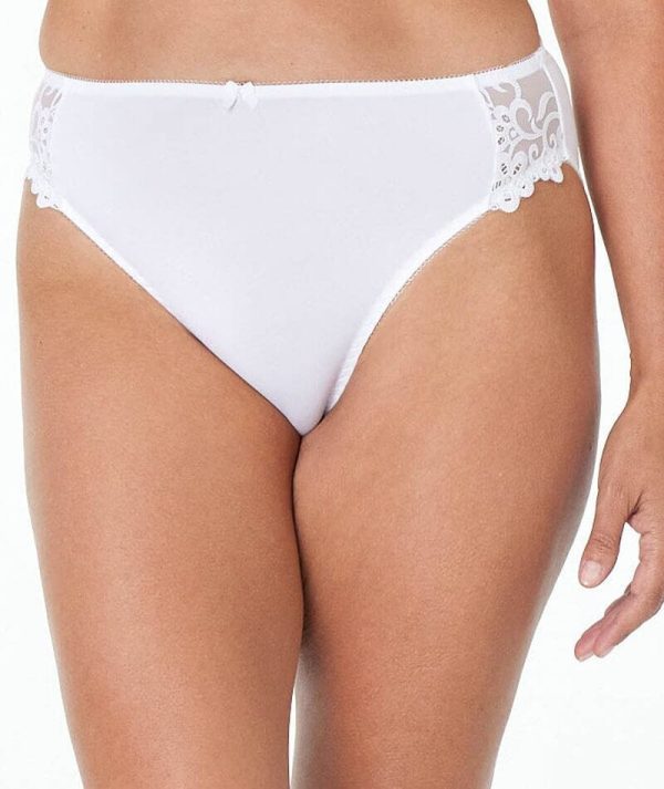 Fayreform Coral High Cut Brief - White Online Sale