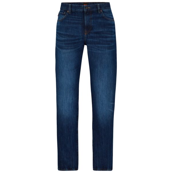 Boss ReMaine Regular Fit Jeans - Roots Dark Blue For Sale