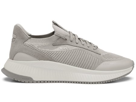 Boss Titanium EVO Slon knsd Trainer - Light Beige Grey Discount