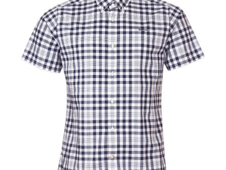 Barbour Middleton Short Sleeve Tailored Shirt - Navy Check Online now