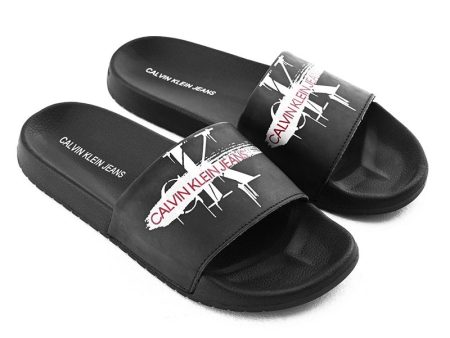 Calvin Klein VIGGO Black Slipper  #SL-13 Online Sale