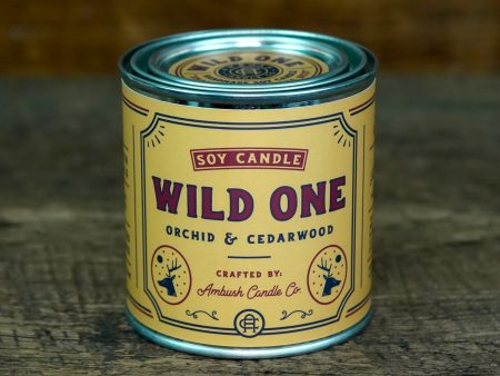 Ambush Candle Co. 8oz  Wild One  Soy Candle - Orchid   Cedarwood For Discount