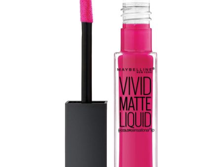 Maybelline Vivid Matte Liquid Lipcolour 8.0ml 15 ELECTRIC PINK on Sale