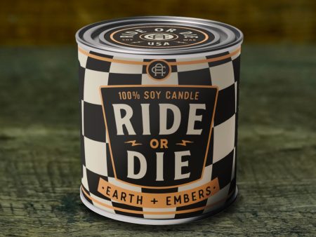 Ambush Candle Co. 8oz  Ride or Die  Soy Candle - Earth   Embers For Sale