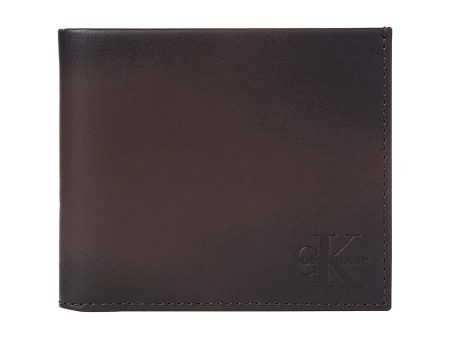 Calvin Klein Leather Billfold Wallet - Bitter Brown Online