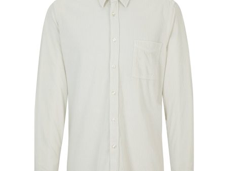 Boss Relegant 6 Corduroy Shirt - Light Pale Grey Online