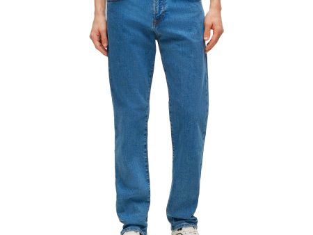 Boss ReMaine Regular Fit Jeans - Lake Light Blue Stretch Online Hot Sale