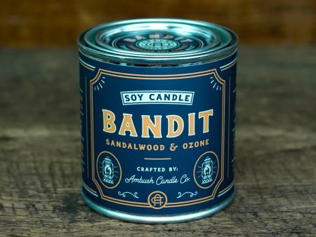 Ambush Candle Co. 8oz  Bandit  Soy Candle - Sandalwood   Ozone Online