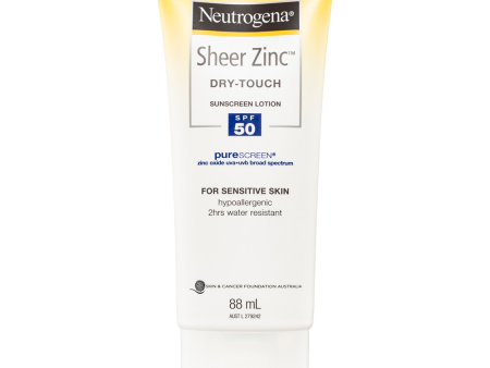 Neutrogena Sheer Zinc Dry-Touch Sunscreen Lotion SPF 50 88.0ml on Sale