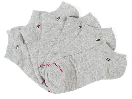 TOMMY HILFIGER COTTON ANKLE 3-PACK SOCKS SU06 Supply