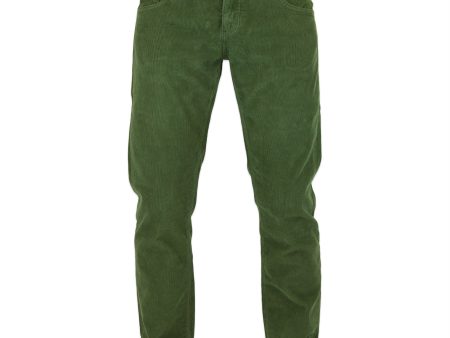 Lois Sierra Needle Cord Trousers - Olive For Sale