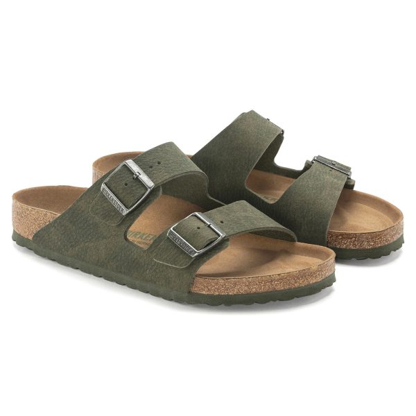 Birkenstock Arizona Vegan Micro Fibre Sandals - Desert Dust Thyme Fashion