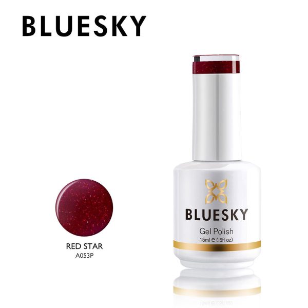 Bluesky Gel Polish 15ml A053P RED STAR Online now