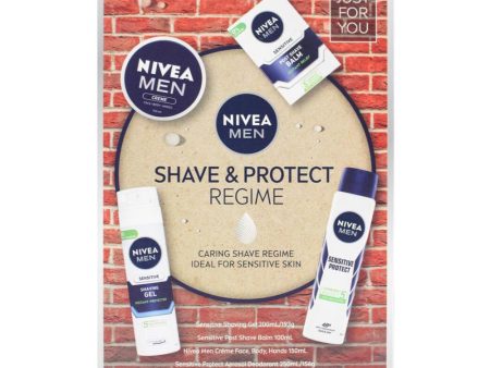 Nivea Men Shave & Protect Regime 4pc Set For Cheap