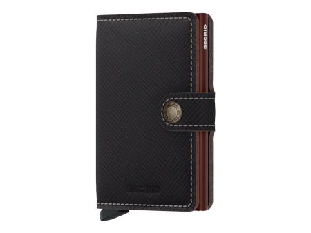 Secrid Mini Wallet Saffiano Brown Online Hot Sale