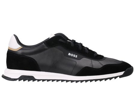 Boss Zayn Lowp ltsd Low Profile Trainer - Black Hot on Sale