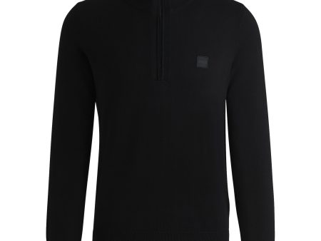 Boss Kanobix S Quarter Zip Knitted Sweater Discount