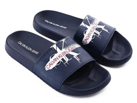 Calvin Klein VIGGO Dark-Blue Slipper #SL-12 Sale