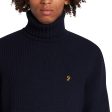 Farah Anton Fisherman Knit - True Navy Cheap