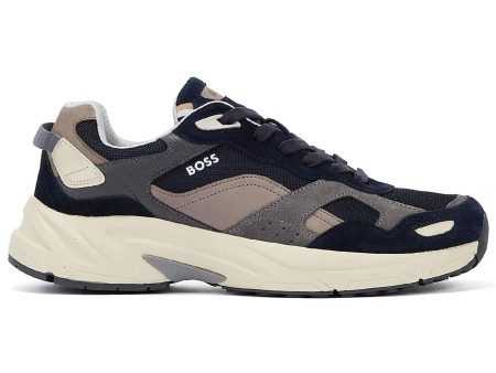 Boss Levitt Runn hsdny Trainers - Navy Discount