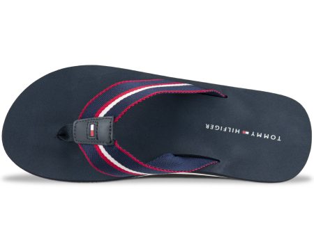 Tommy Hilfiger Webbing Beach Sandal - Navy For Discount