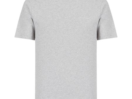 Armani Exchange 8NZT91 Logo T-Shirt - Light Grey Marl Online Sale