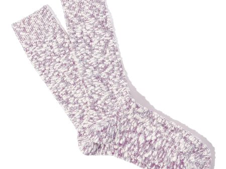 Anonymous Ism Light Slub Crew Socks - Purple For Sale