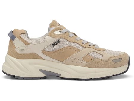 Boss Levitt Runn hsdny Trainers - Beige   Off White For Discount