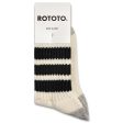 ROTOTO Coarse Ribbed Old School Crew Socks Online Sale