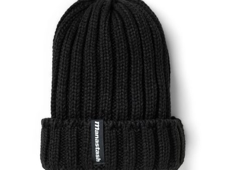 Manastash 90 s Logo Beanie II - Black For Discount