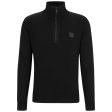 Boss Kanobix 1 4 Zip Knit - Black For Discount