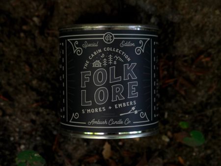 Ambush Candle Co. 8oz  Folklore  Soy Candle - S mores   Embers Cheap