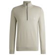 Boss Kanobix 1 4 Zip Knit - Beige For Discount