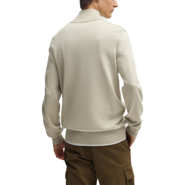 Boss Kanobix 1 4 Zip Knit - Beige For Discount