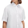 Boss Rash 2 Linen Short Sleeve Shirt - White on Sale