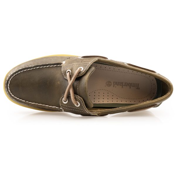 Timberland Classic Boat Shoe - A418H Olive Full Grain For Sale