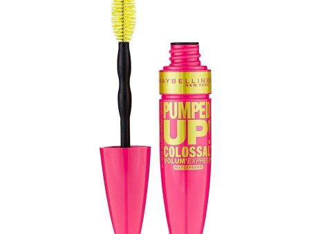 Maybelline Volum  Express Pumped Up! Colossal Waterproof Mascara 9.5ml 216 CLASSIC BLACK For Sale