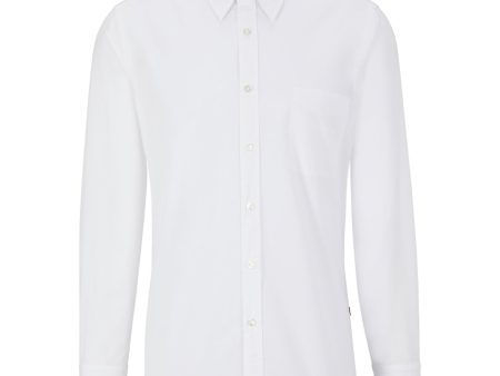 Boss Relegant 6 Poplin LS Shirt - White Discount