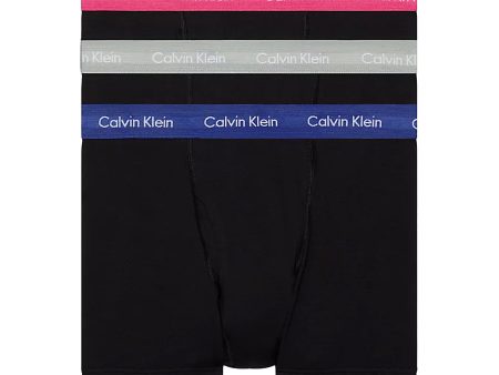 Calvin Klein Cotton Stretch Trunks - Hideaway Blue Griffin Wild Flowers Hot on Sale