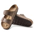 Birkenstock Arizona BS Sandals - Tobacco Brown Waxy Leather Online Sale