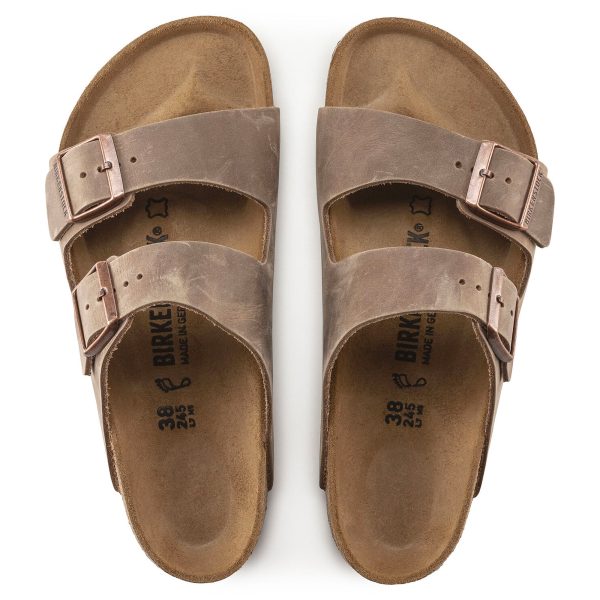 Birkenstock Arizona BS Sandals - Tobacco Brown Waxy Leather Online Sale